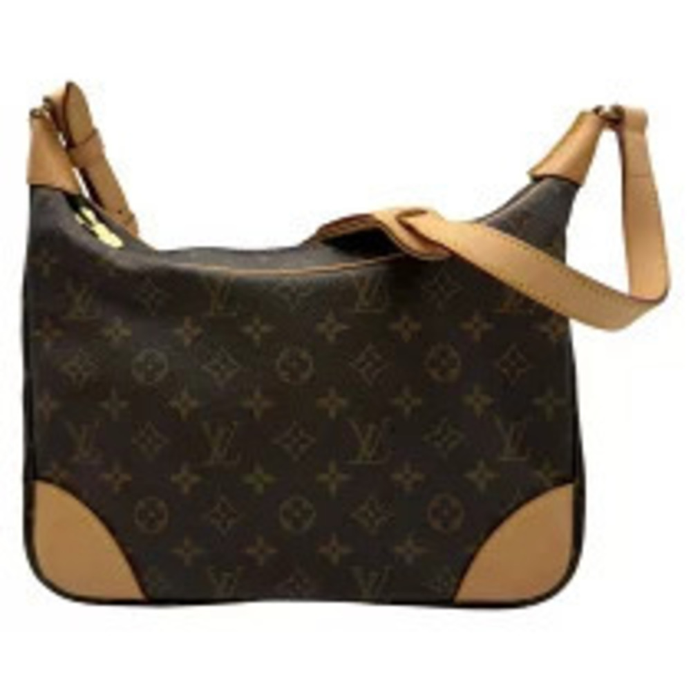 Louis Vuitton Boulogne Brown Monogram Leather Shoulder Bag